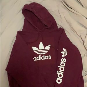 adidas burgundy jacket